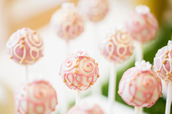 Close up of cake pops or lollipops — Stock Photo, Image