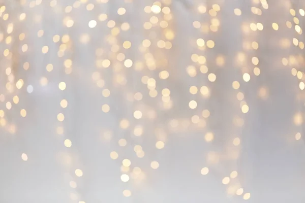 Decoración de Navidad o luces de guirnalda bokeh — Foto de Stock