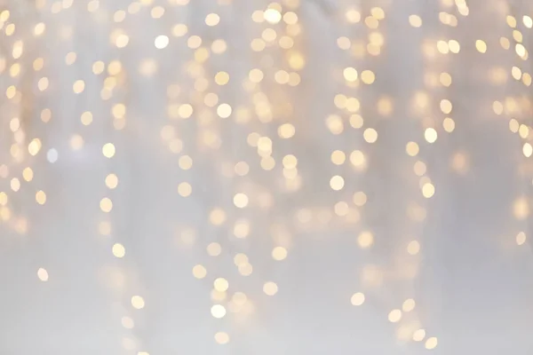 Vánoční dekorace nebo věnec světel bokeh Stock Snímky