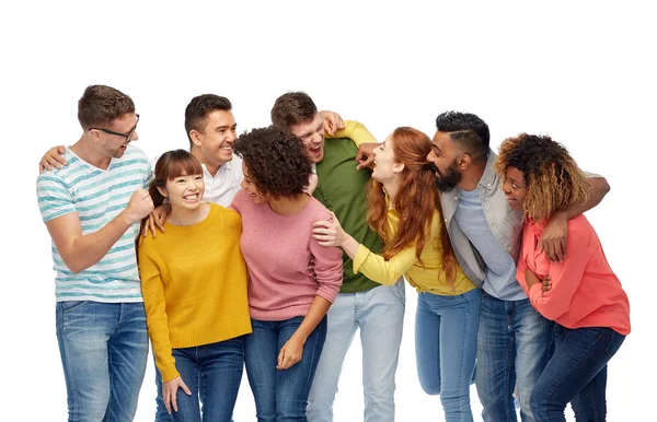 International group of happy laughing people — Stock Photo, Image