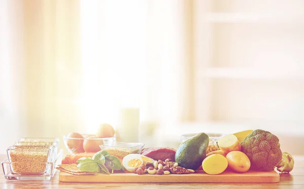 Close up of different food items on table — Stock Photo, Image