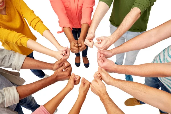 Hands of international people showing thumbs up — Stock Photo, Image