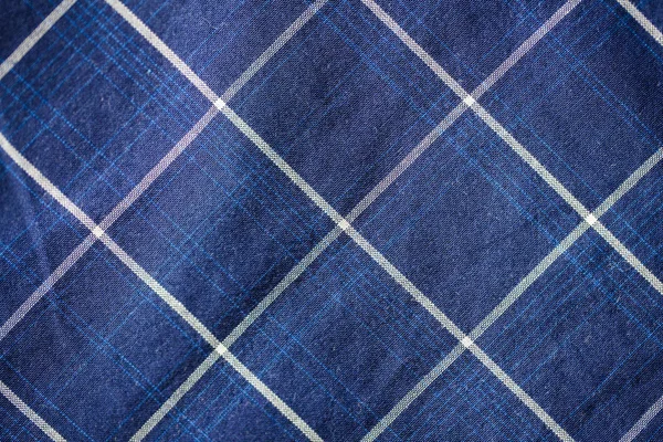 Nahaufnahme von kariertem Textil- oder Stoffhintergrund — Stockfoto