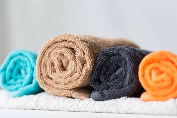 Close up de toalhas de banho — Fotografia de Stock