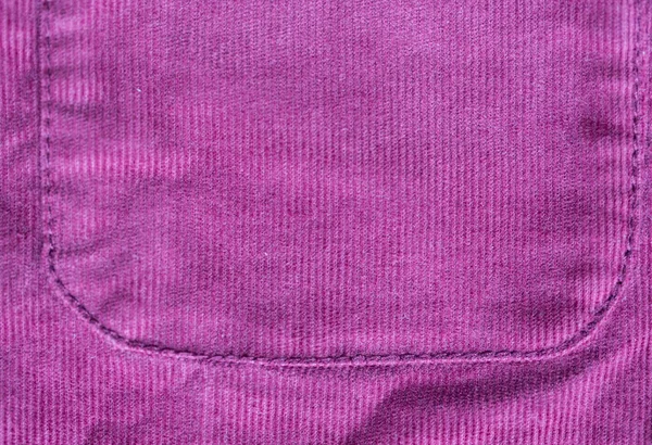 Close up of fabric or clothing item with pocket — Stock Photo, Image