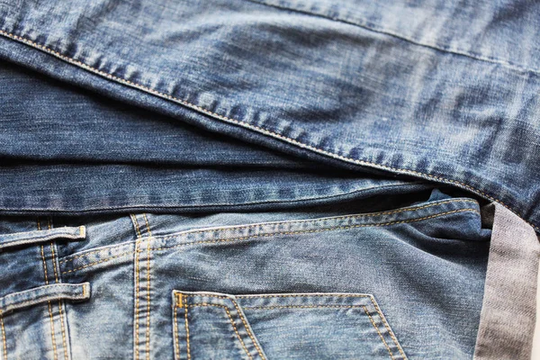 Nahaufnahme von Jeans oder Jeanshosen — Stockfoto