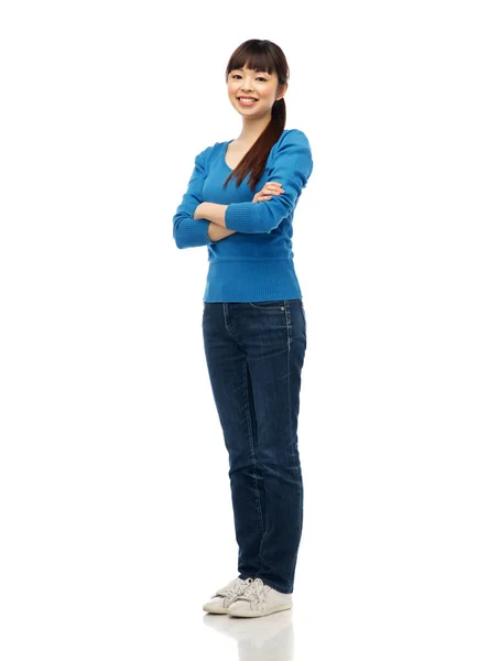 Feliz sonriente joven asiático mujer — Foto de Stock