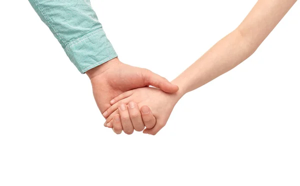 Happy father and child holding hands — Stock Photo, Image