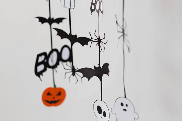 Decoraciones de papel de fiesta de Halloween —  Fotos de Stock
