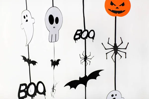 Halloween party, dekoracje lub Girlandy papierowe — Zdjęcie stockowe