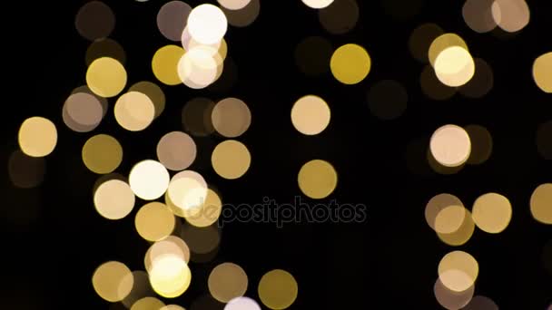 暗い背景上のぼやけ・ クリスマス ライト — ストック動画