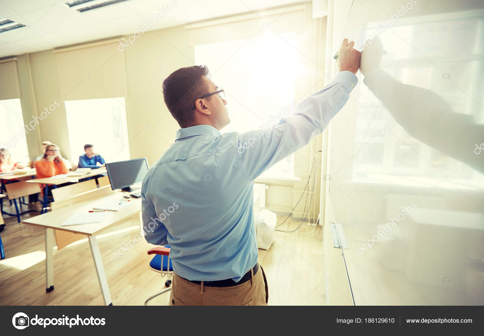 white teaching board