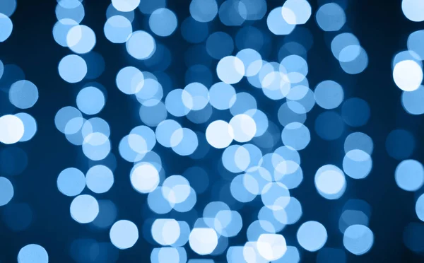 Fondo de Navidad con luces azules clásicas — Foto de Stock