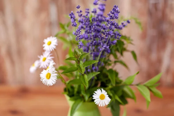 Nahaufnahme von Kräutern und Blumen — Stockfoto