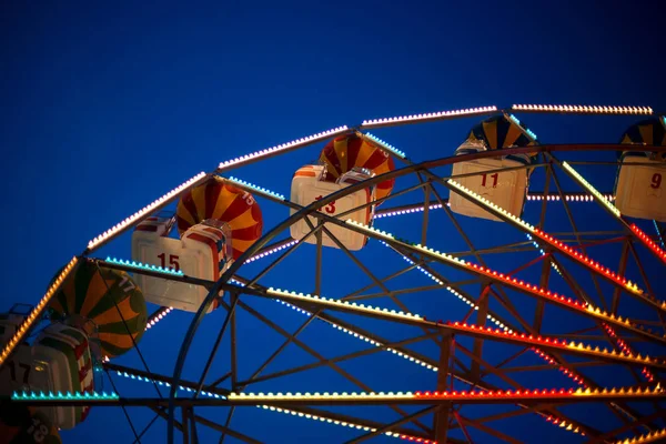 Part of the Ferris wheel at night — Stock Photo, Image