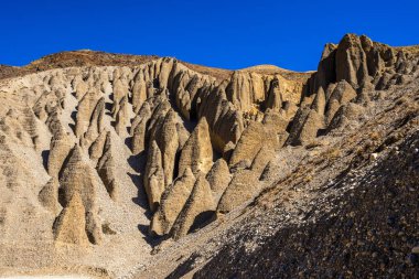 Kaya oluşumları, Mustang, Nepal