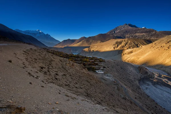 Tangbe, Mustang, Nepal — Zdjęcie stockowe