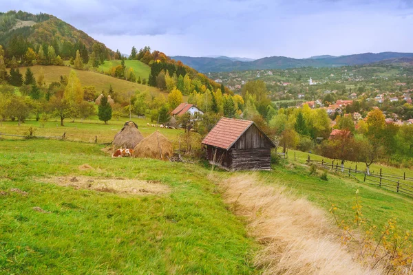 Autumn landscape in Transylvania — Stock Photo, Image