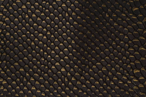 검은 노란색 snakeskin 패턴 질감 배경 — 스톡 사진