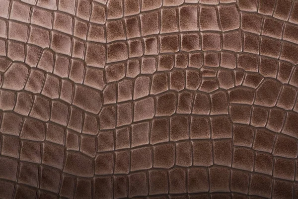 Pelle marrone goffrato texture — Foto Stock