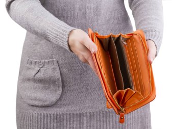 kadınların elleri boş çantanızda