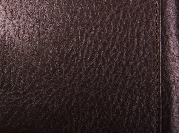 Cuir marron texture fond — Photo