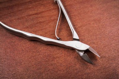 Kerpetenler cuticles, çivi yakın çekim için; Daralmış, uzun, profe