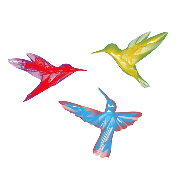 Petit oiseau signe stylisé — Image vectorielle