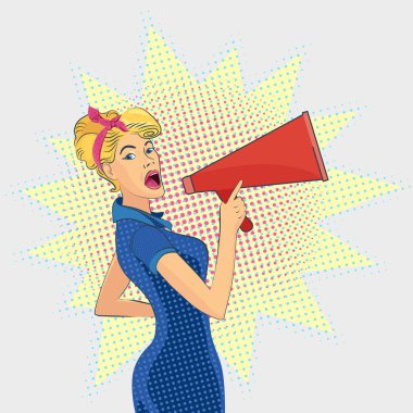 Popüler sanat stil illüstrasyon