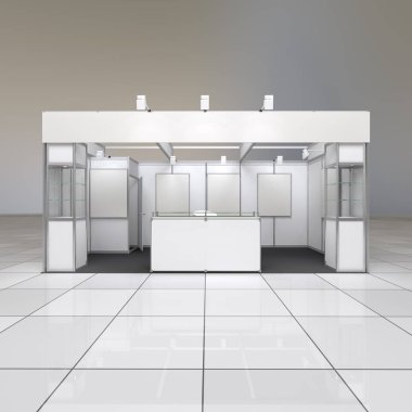 boş friz ile Fuar Standı