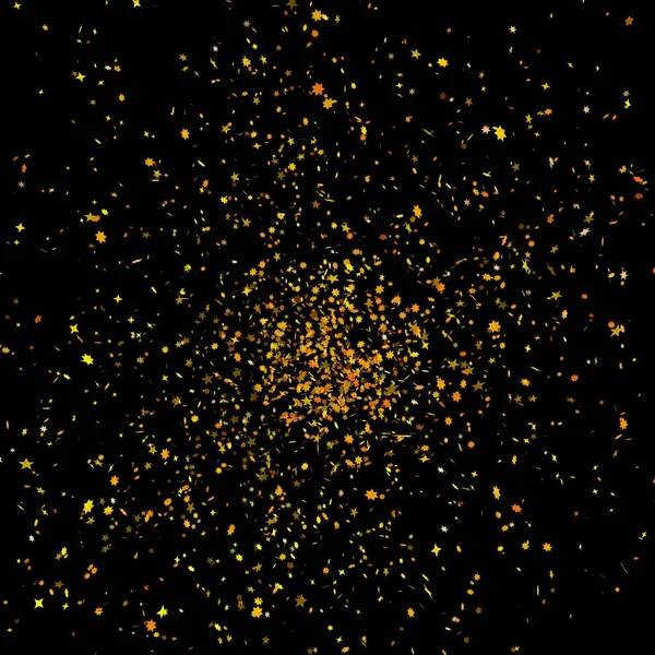 Gyllene stjärnor konfetti — Stockfoto
