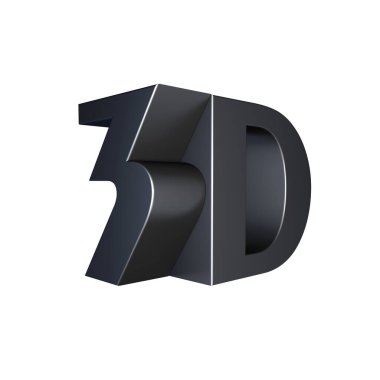 İnce metal 3d işareti