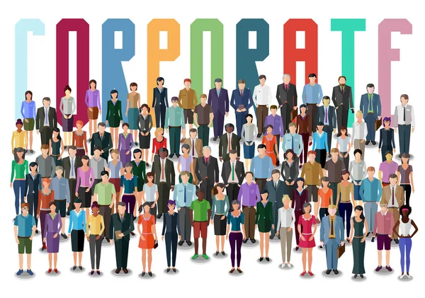 Концепция корпоративного бизнеса — стоковый вектор