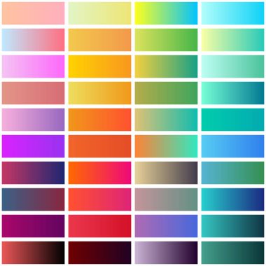 degrade renk örneklerini koleksiyonu