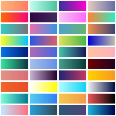 degrade renk örneklerini koleksiyonu