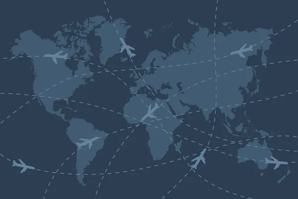 Havacılık harita arka plan — Stok Vektör