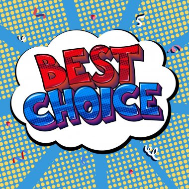 En iyi seçim pop sanat kartı