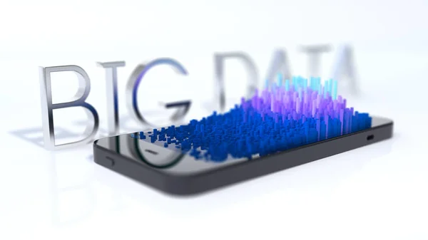 Big Data mobile — Stock Photo, Image