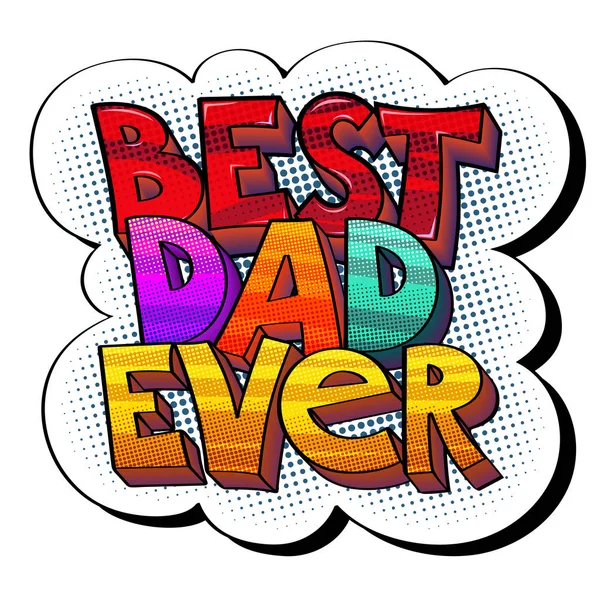 Beste papa sticker — Stockvector