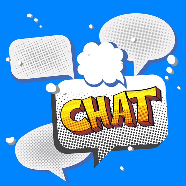 Pop arte signo de chat — Vector de stock