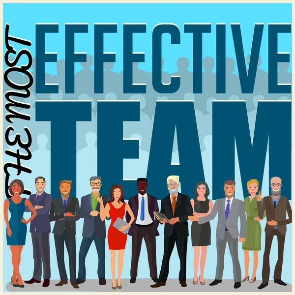 Ефективне бізнес команда — стоковий вектор
