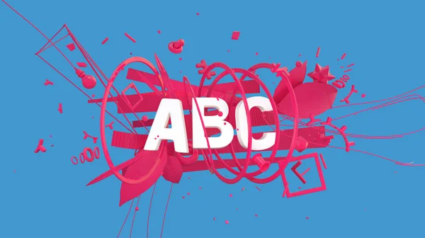 Banner ABC na moda — Fotografia de Stock