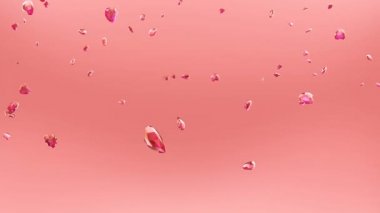 Kırmızı yakut kalpler düşüyor