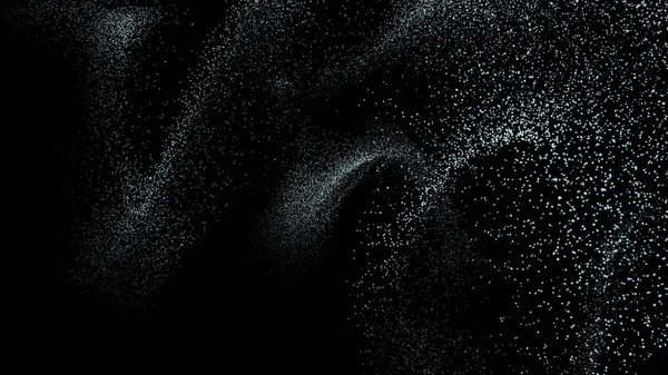 Abstract digital background with huge cloud of tiny shiny lightweight bubbles — 스톡 사진