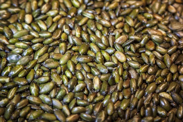カボチャの種健康的な食品自然な食感クローズアップ — ストック写真