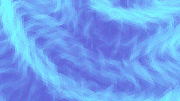Abstracte achtergrond met golvend gloeiend digitaal oppervlak — Stockfoto