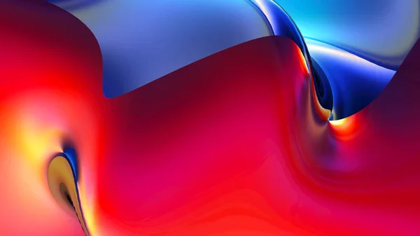 Färgglada digital bakgrund med vacker krökt yta — Stockfoto