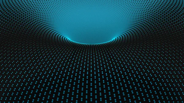 深い青色の穴、現代のデジタル技術の背景 — ストック写真