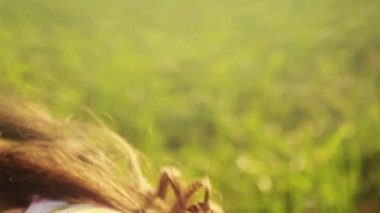 Bir yaz hava zevk çekici hanım