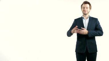 Umutlu genç işadamı, iş kavramı